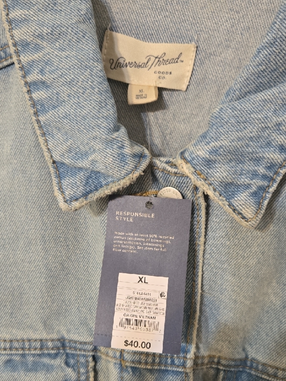 Universal Thread Light Blue Denim Jean Jacket - Picture 8 of 9